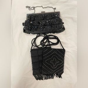 Black evening bag bundle